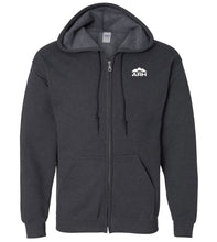Load image into Gallery viewer, Full Zip Hooded Sweatshirt - Screen Printed Logo