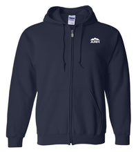 Load image into Gallery viewer, Full Zip Hooded Sweatshirt - Screen Printed Logo