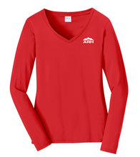 Load image into Gallery viewer, Ladies Favorite Long Sleeve V-Neck Tee - Fashion Colors