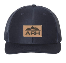 Load image into Gallery viewer, Richardson 112 Snapback Trucker Cap with Leather Patch
