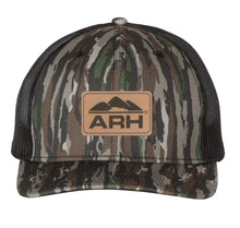 Load image into Gallery viewer, Richardson 112 Snapback Trucker Cap with Leather Patch
