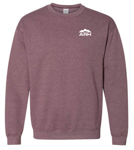 Crewneck Sweatshirt - New Heather Colors - Screen Printed Logo