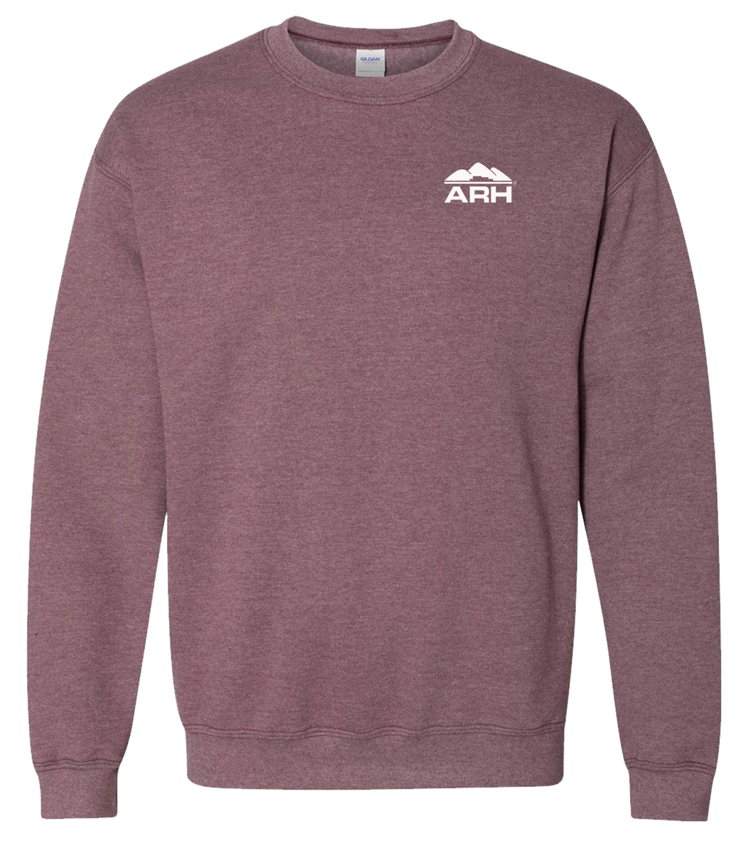 Crewneck Sweatshirt - New Heather Colors - Screen Printed Logo