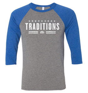 American Traditions 3/4 Sleeve Triblend Jersey