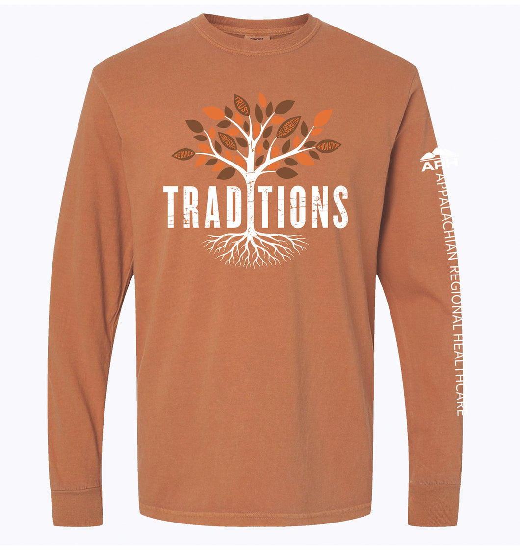 Fall Traditions Comfort Colors Long Sleeve T