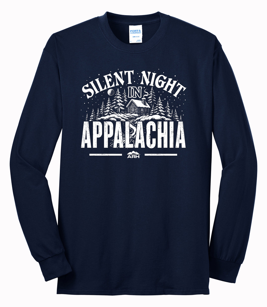 Silent Night In Appalachia Holiday Long Sleeve T-Shirt